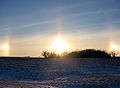 Sun Dog in Frozen Midwest